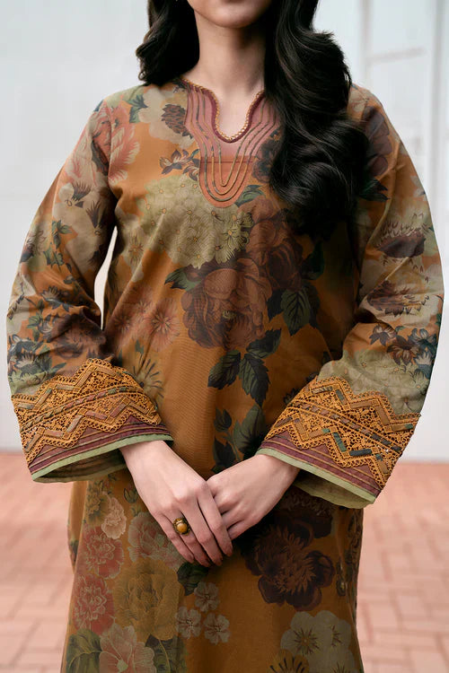 KARANDI 3PC PRINTED SHIRT WITH KARANDI PRINTED DUAPTTA AND TROUSER-813
