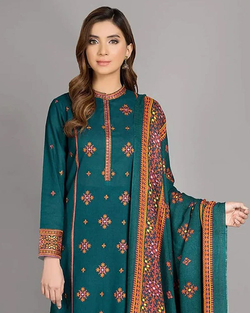 Lawn-3PC Embroidered with Lawn Embroidered Dupatta-1118