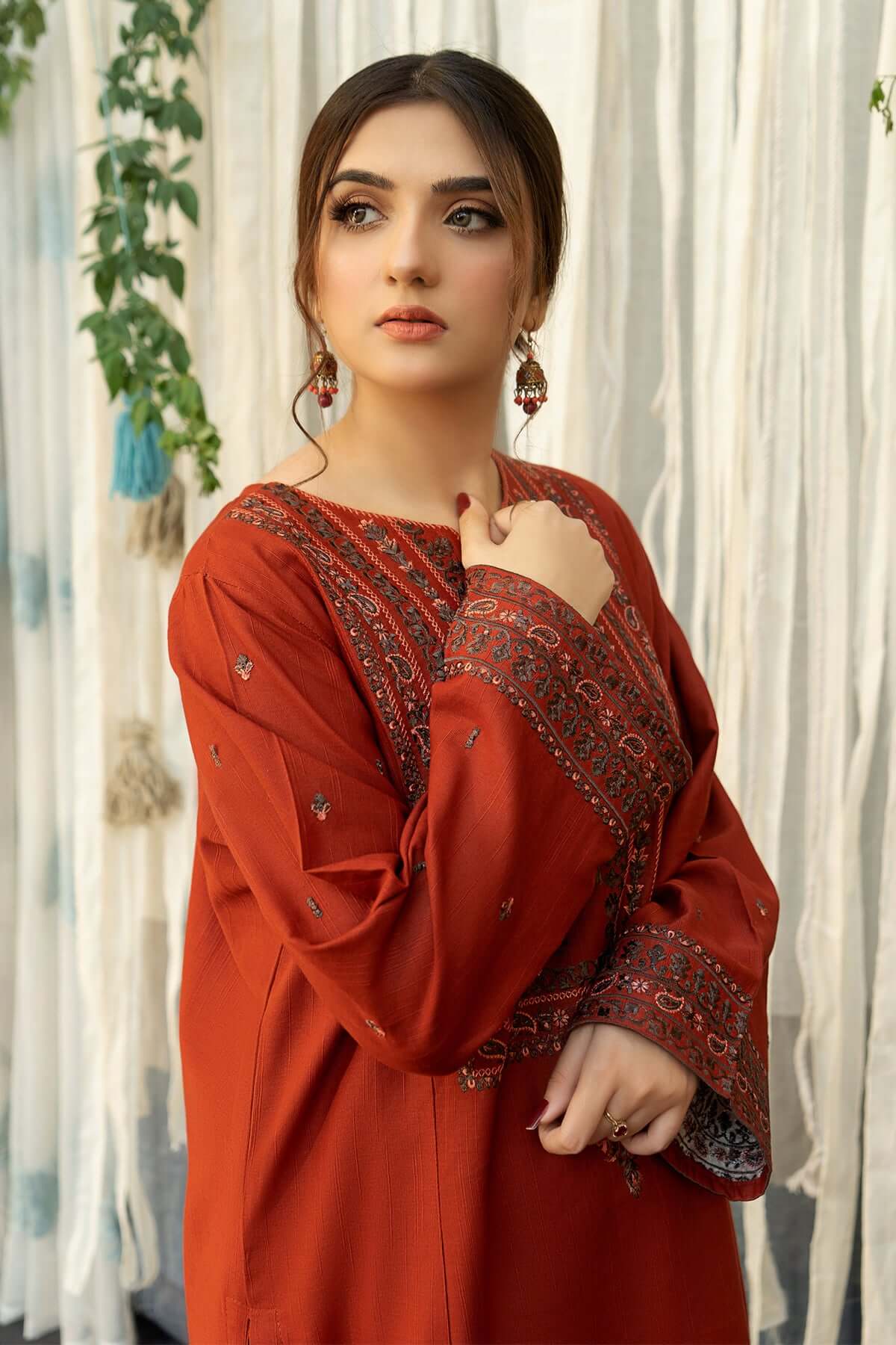 Lawn 3PC Embroidered Shirt with Digital Printed Dupatta-1192