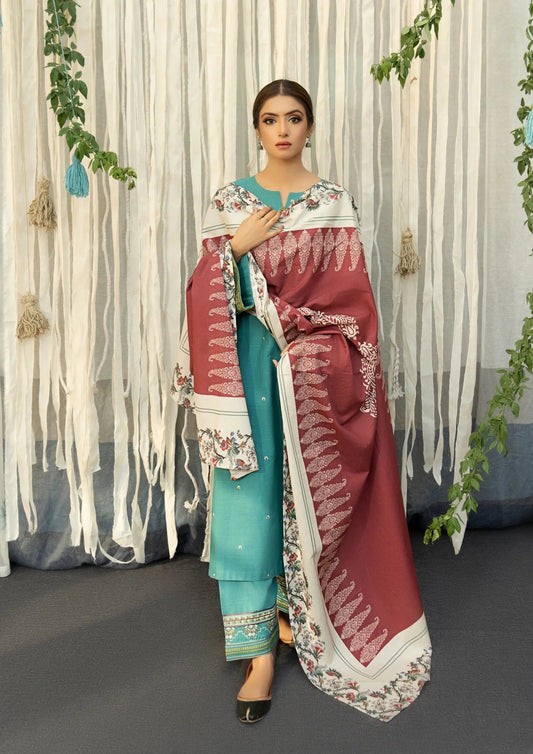 Lawn 3PC Embroidered-305