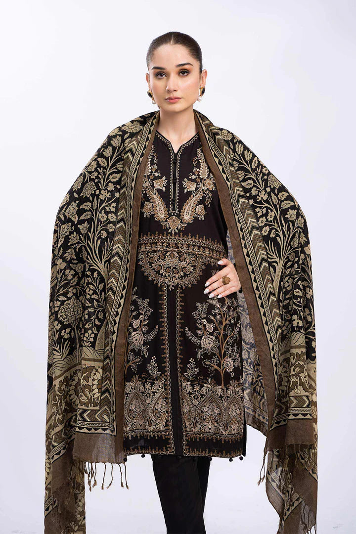 Mariab wool shawl 3pc dress.