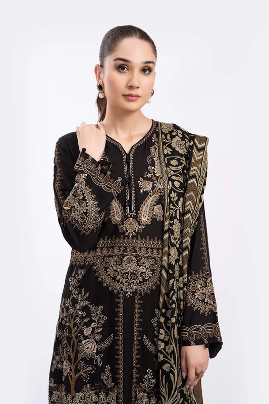 Mariab wool shawl 3pc dress.